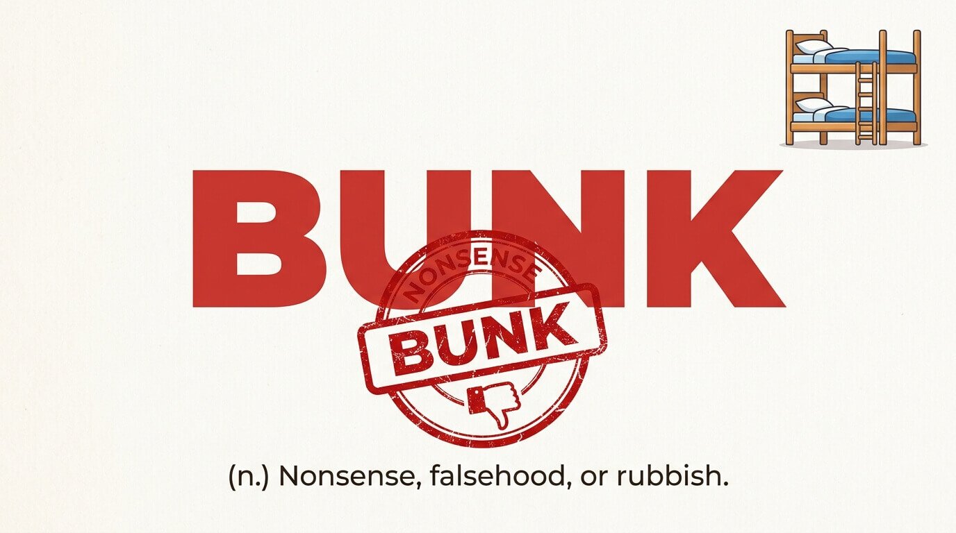 bunk slang meaning