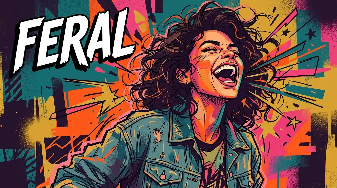 Feral meaning slang