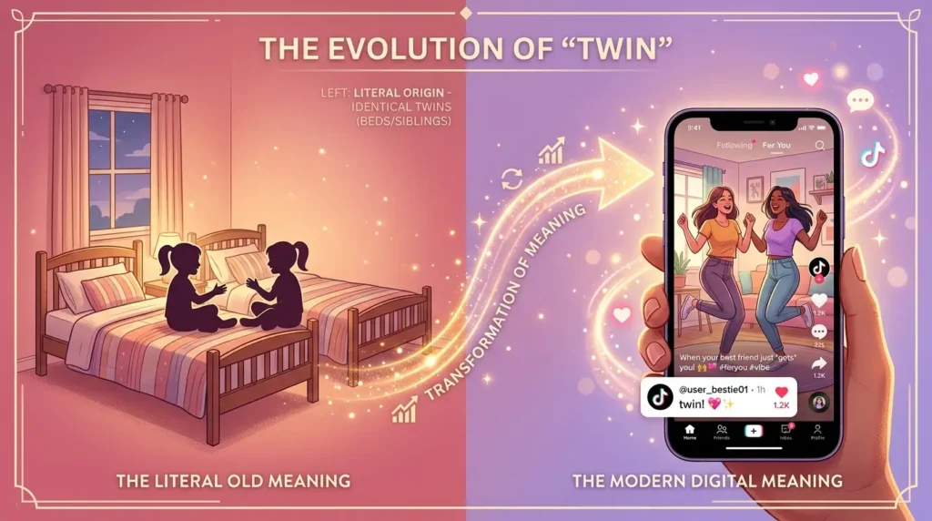 twin mean in slang come from