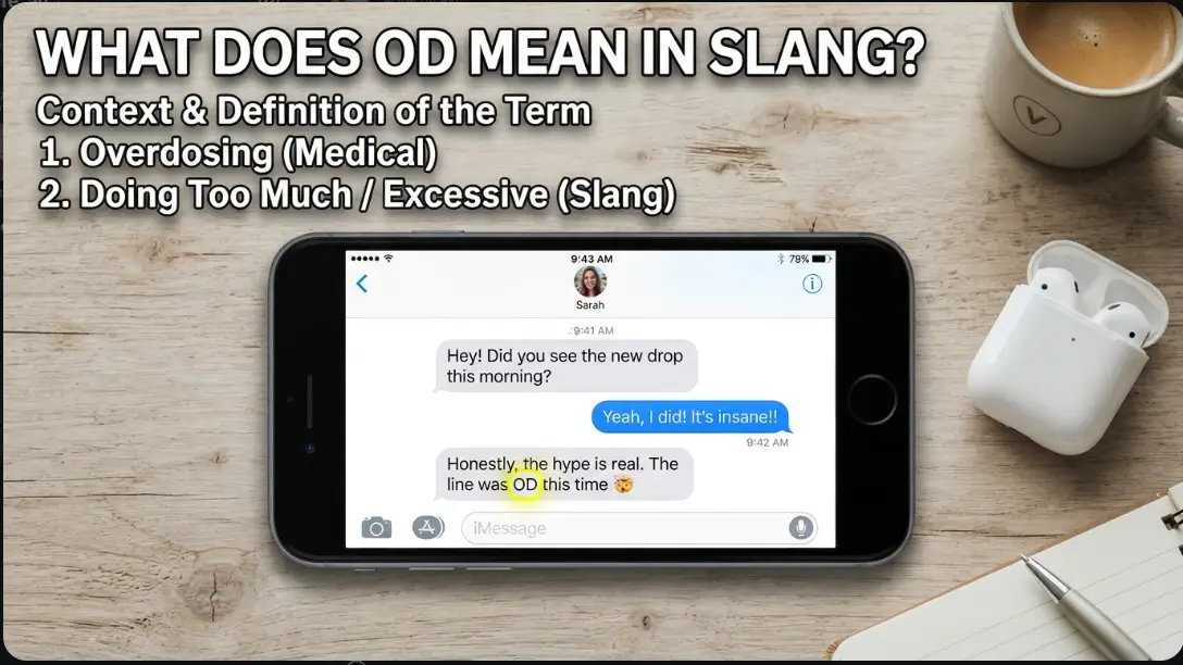 What is od mean in slang