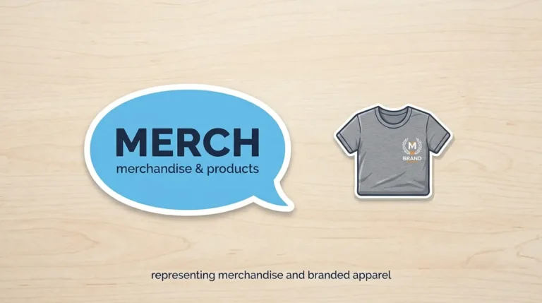 merch meaning slang