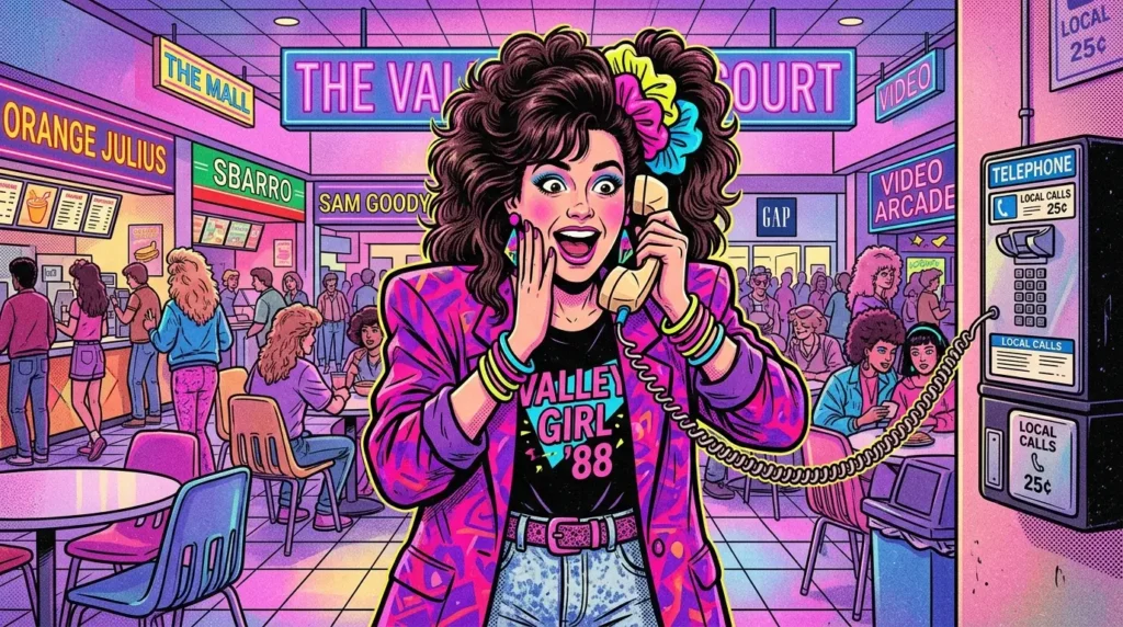 Vlley girl 80s slang