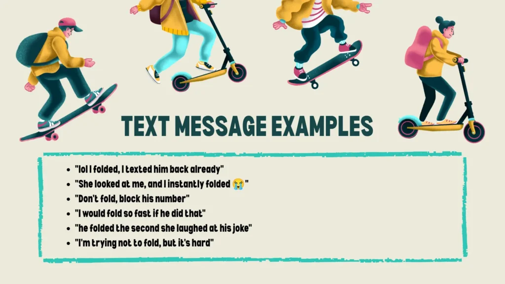 Fold meaning slang