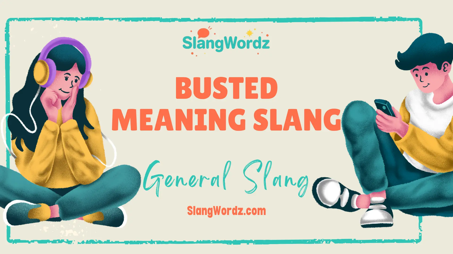 busted meaning slang