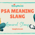 psa meaning slang