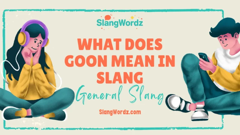 what does goon mean in slang